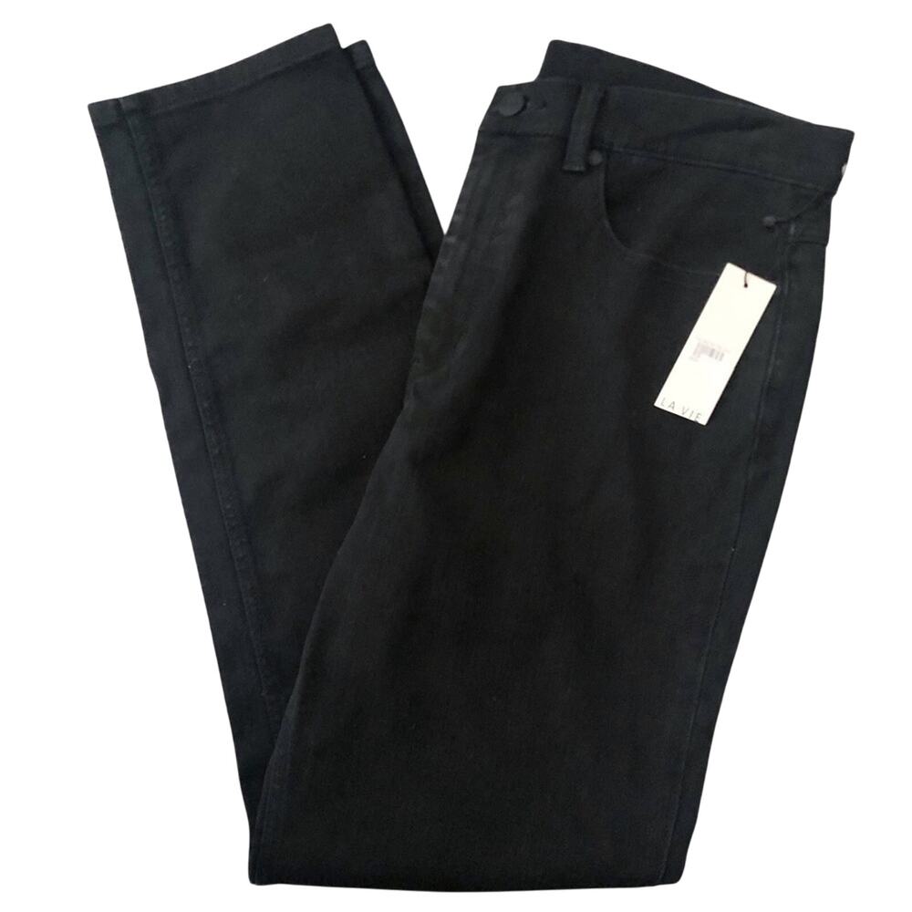 Rebecca Taylor Black Ines High Rise Slim Straight Leg Ankle Length Jeans NEW